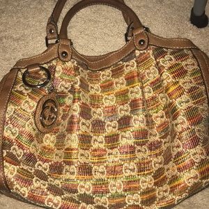 Gucci Sunset Raffia Sukey